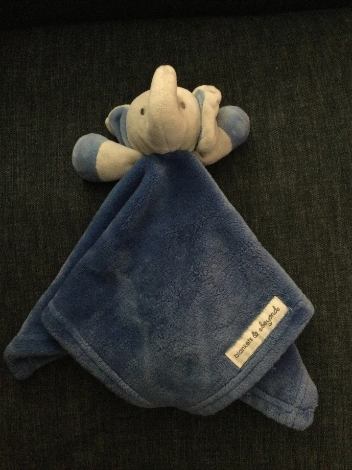 Blankets and Beyond Elephant Blue Gray Security Lovey (70) - Image 2 of 3