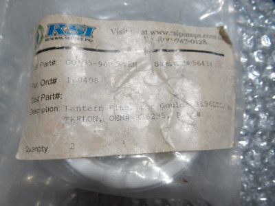 RSI PUMPS GO105-9603-TEN Lantern Rings for Goulds 3196 R76235 Qty of 4FE
