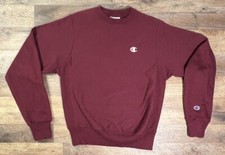 Vintage 90's Champion Reverse Weave Crewneck Sweatshirt Mens XS Plum Purple .