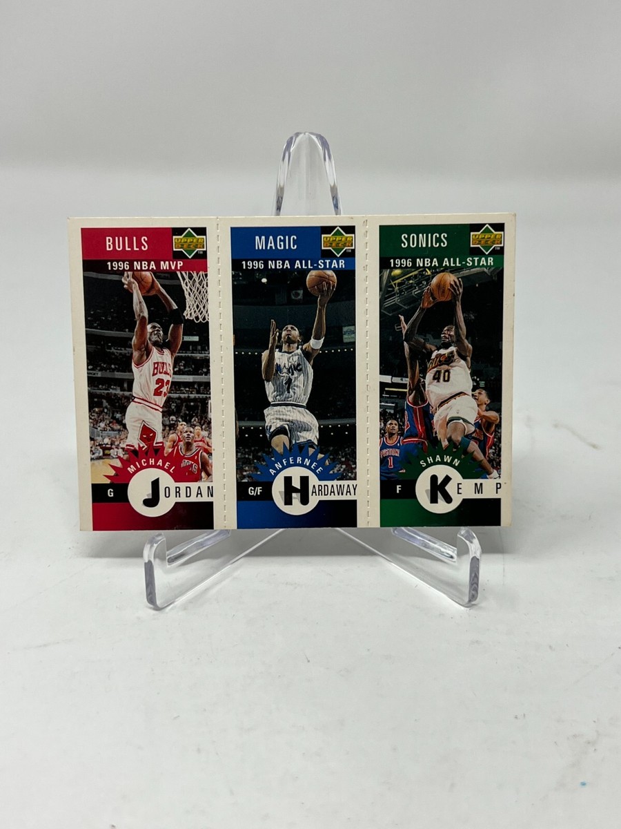 1996-97 Upper Deck Choice All-Star Trio Jordan Hardaway Kemp Minis