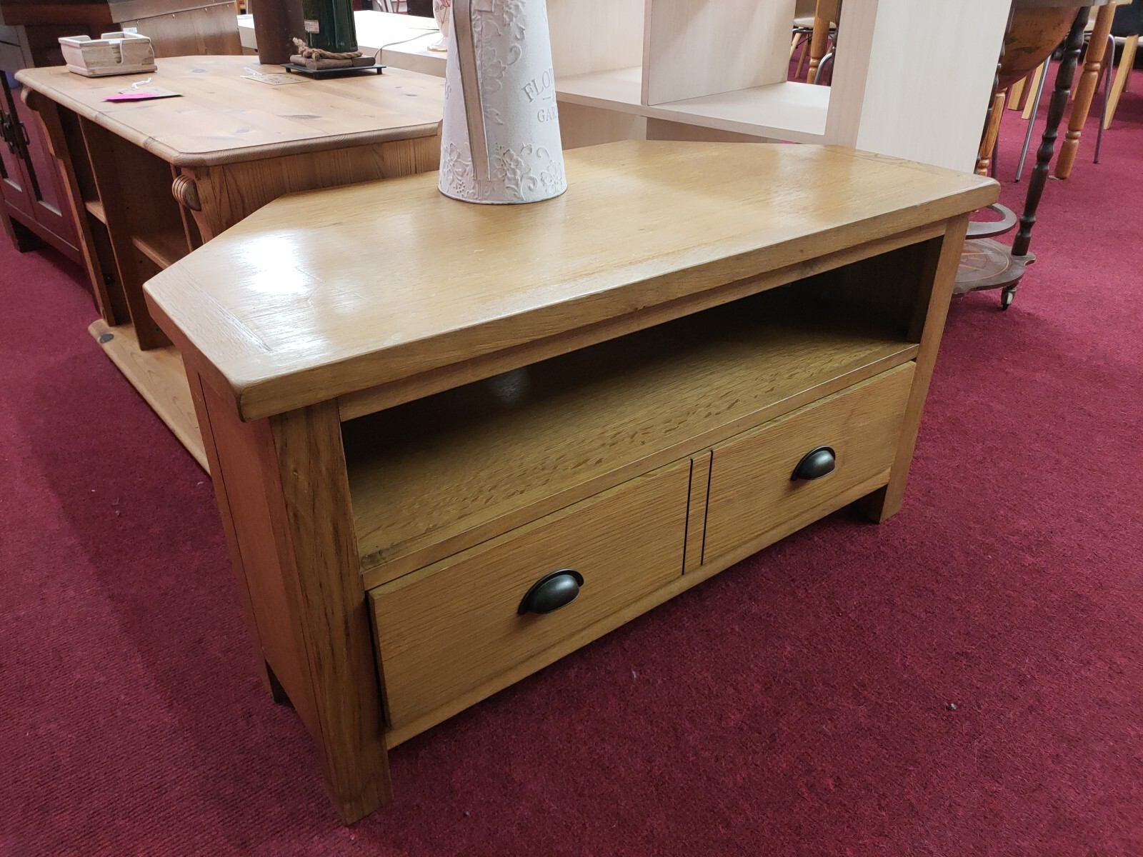 Light Oak TV Unit With Drawer (3047) eBay