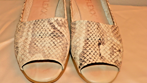 THE FLEX DAMEN ITALIENISCHE HAUT FLACHE SCHUHE GRÖSSE 6,5 M - Bild 4 von 4
