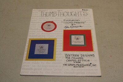CROSS STITCH CHART GRAPH MENAGERIE THUMB THOUGHTS RON RANSOM 301 Mouse Teacher