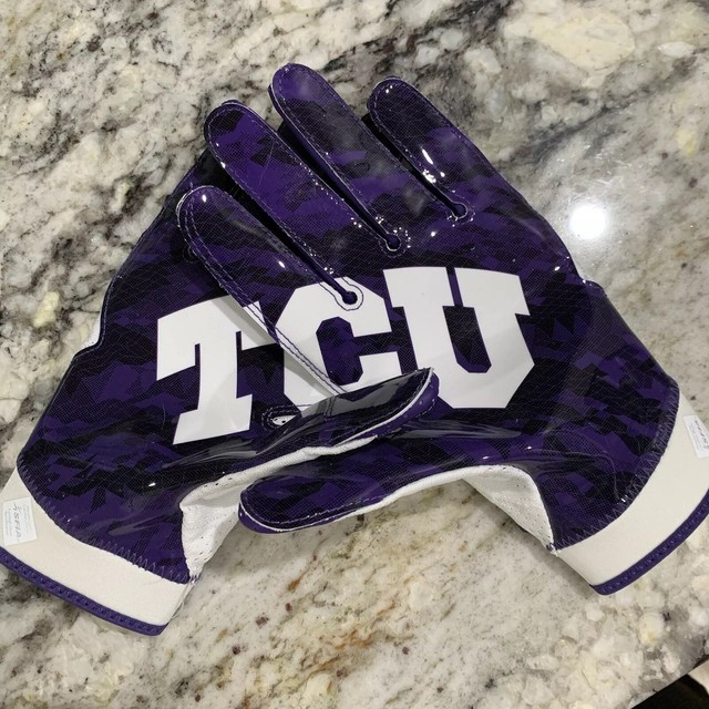 Nike Superbad 4 Football Gloves NCAA TCU Texas Christian University
