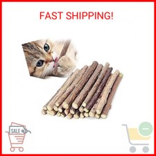 10 PCS Catnip Sticks Organic Cat Chew Toys Natural Plant Matatabi Silvervine Che