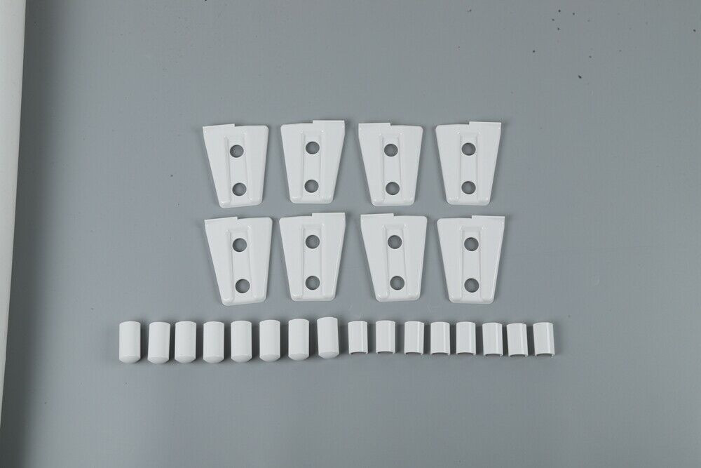 8X White Door Hinge Cover Trim Set for Jeep Wrangler JK 07-17 4-Door Accessories