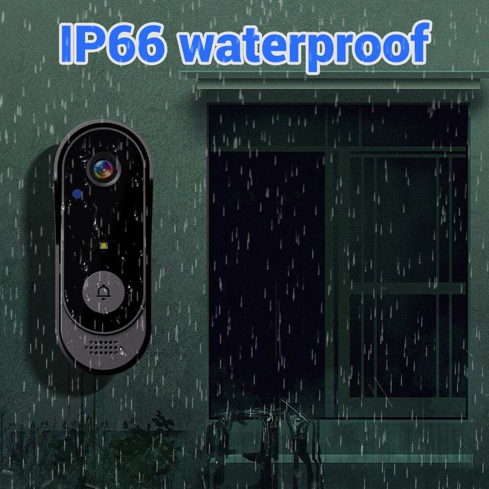 Wireless Video Door Bell Camera WiFi Phone Intercom System with Monitor Doorbell - Image 3 of 4
