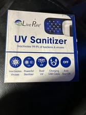 Live Pure Portable  Handheld UV SANITIZER Inactivates 99.9% bacteria & viruses