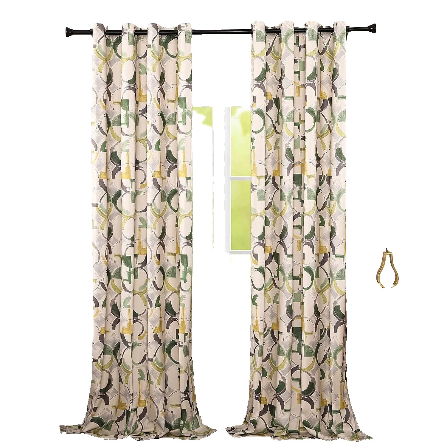 Шторы и портьеры из полиэстера для окон круги