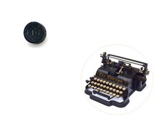 Original FIG Key for Chicago No.1 Typewriter Antique Part Vtg Draper Munson thumbnail