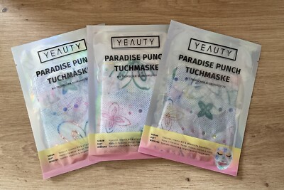 (5,00 /Einheit) Yeauty Paradise Punch Face Mask Tuchmaske Set 3 Stück