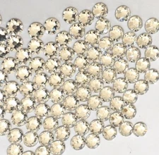 100 pc SWAROVSKI CRYSTAL RHINESTONES CLEAR 12ss #2088 Flatback, Bridal, Small