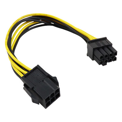 6 pin to 8 pin PCI Express Power Converter Cable for GPU Video Card PCIE