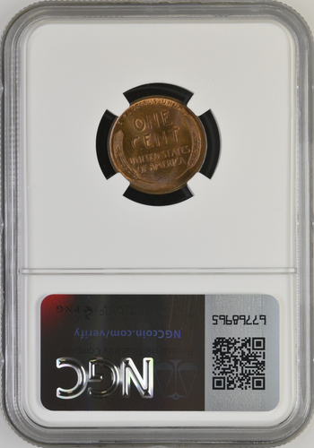 :1918-P 1C LINCOLN CENT NEAR GEM NGC MS 64 RB LOW POP RARITY R4 HIGHEST GRADES - Picture 2 of 4