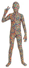 Forum Novelties Tie Dye Jumpsuit w Removable Hood 2pc Halloween Child Costume...