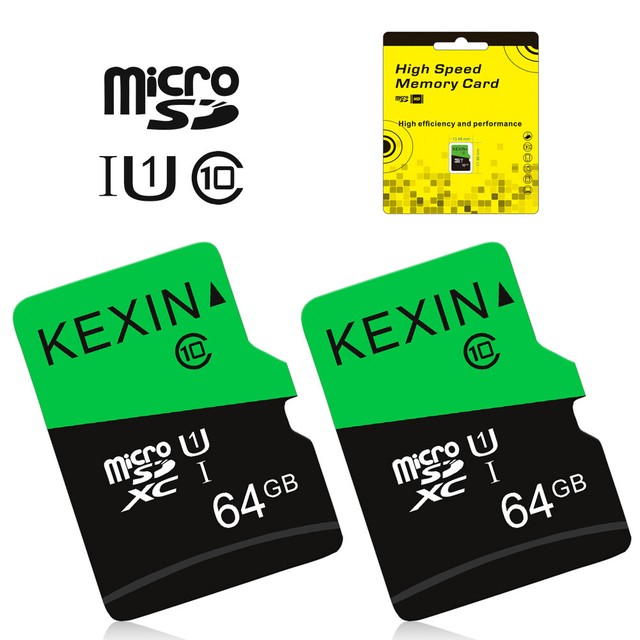 Kexin 2 Pack 64GB High Speed Memory Card Micro SDHC Class 10 UHSI TF