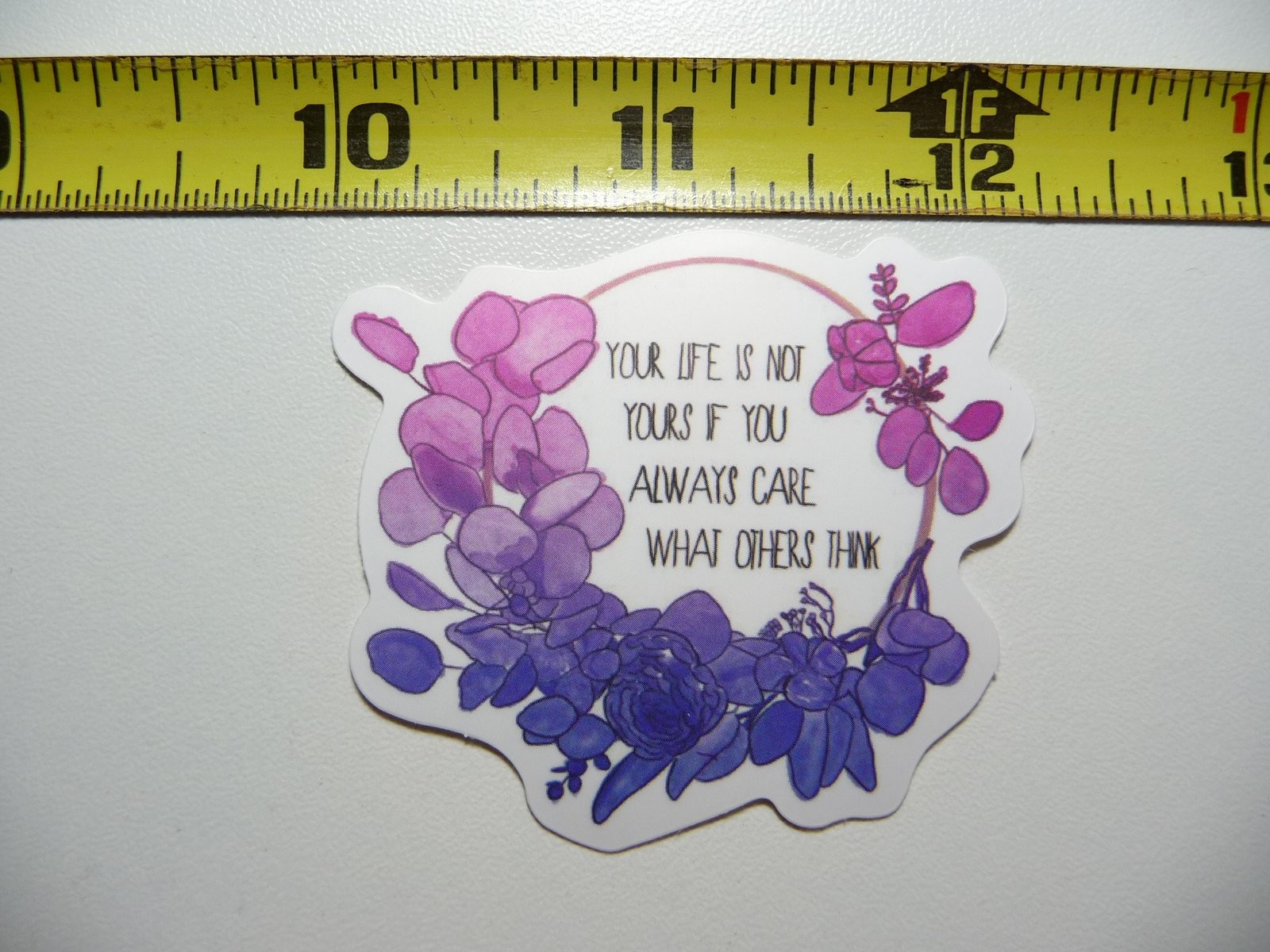 Break free from others' opinions with this motivational life decal sticker