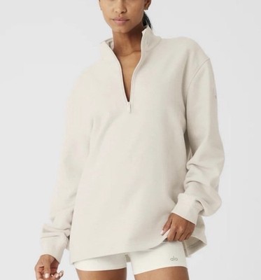 Alo Yoga Renown Quarter Zip Pullover Oversized Heavyweight Fleece Alo Yoga Renown Quarter Zip Pullover Oversized Heavyweight Fleece