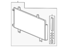 Genuine Honda A/C Condenser 80100-T90-A01