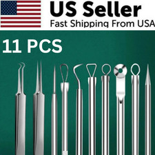 Acne Needle Blackhead Remover Pimple Blemish Comedone Extractor Tweezer Tool Kit