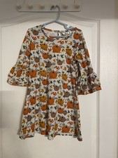 Girls Pumpkin Theme Dress Size 5