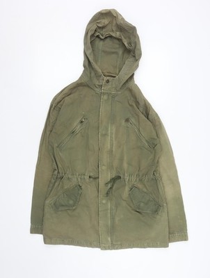 American Eagle Outfitters Damen Grün Baumwolle Parka Jacke S