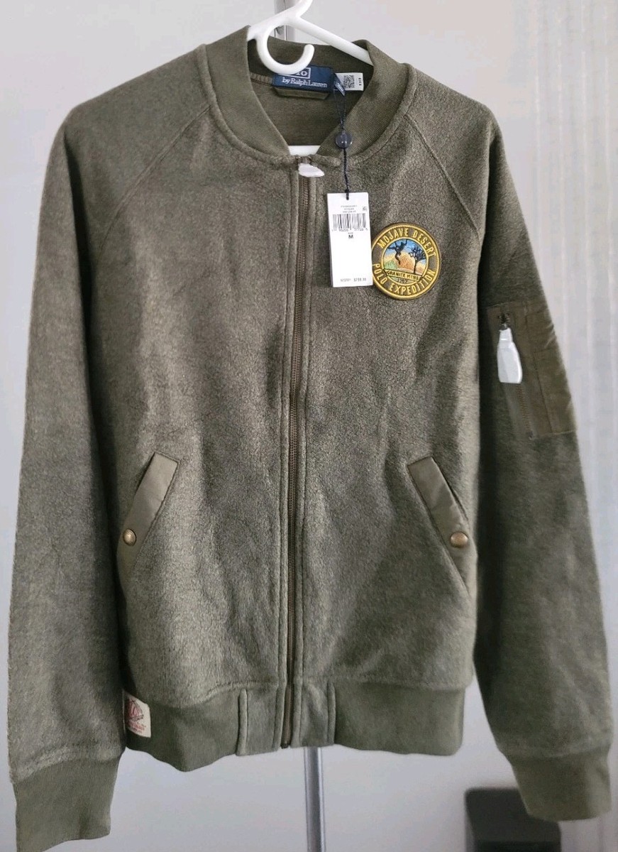 ジャケット・アウター Polo Ralph Lauren Fleece Bomber jacket Men's Polo Ralph Lauren Navy Iconic Double Knit Fleece Tech Bomber