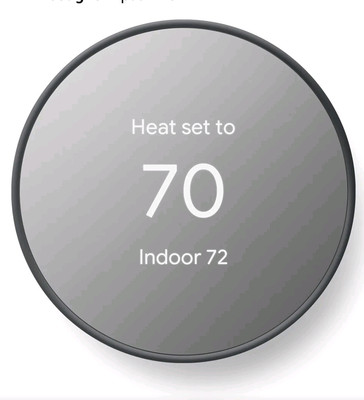Google Nest Programmable Thermostat GA02081-US Charcoal A++ Fast Shipping!