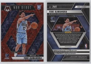 2024-25 Panini Mosaic NBA Debut Fast Break Red Prizm /99 Yuki Kawamura Rookie RC