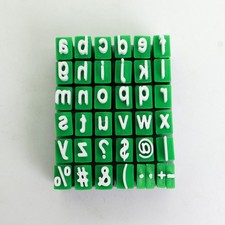 Letters Stamps for Clay Pottery  Clay Alphabet Stamps Set DIY Scrapbooking Cute