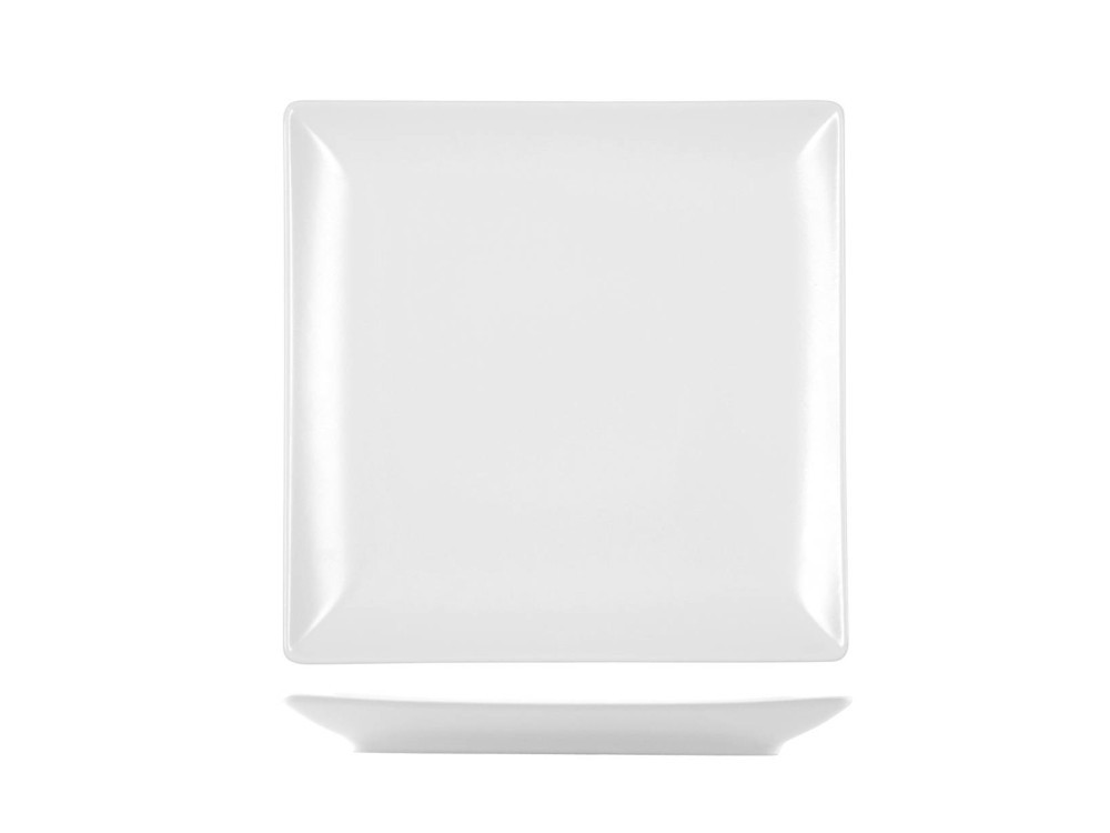6 Osaka White Stoneware Plates 16X16 H&H