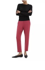 NWT Theory 245 Theory Admiral Crepe Treeca Pull-On Pant Size 00 Deep Rose