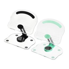2 PCS Acrylic Tablet Stand,Acrylic Tablet Holder Adjustable Foldable,Green Black