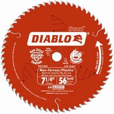 Diablo D0756N 7-1/4" x 56-Teeth Saw Blade for Thick Aluminum