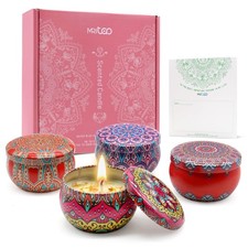 Scented Candles Gift Set for Women Soy Candles 4 Pack Natural Aromatherapy wi...