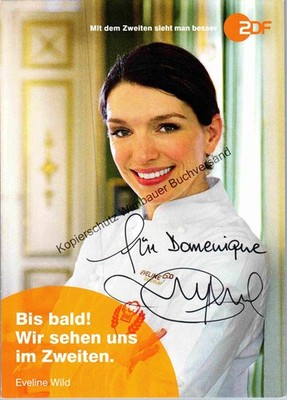 Original autograph Eveline Wild /// TV cook ORF ZDF /// autograph a 348725