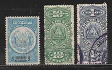Nicaragua revenue fiscal stamp 268-- as seen