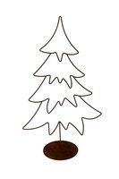Badeko Baum Berchtesgaden 91 X 56 X 25 Cm Rostbraun Gartenfigur