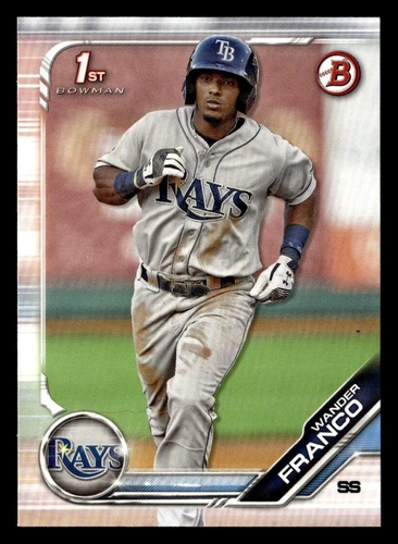 Wander Franco 2019 Bowman Prospects Card #BP-100 Tampa Bay Rays