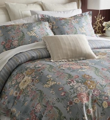 ラルフローレン　RALPH LAUREN ONE DUVET COVER Ralph Lauren Cotton Twill Adalia Floral Duvet Cover KING Blue