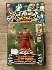 BANDAI POWER RANGERS WILD FORCE Figurine RED SPIN-MORPHIN Neuf MOC Blister