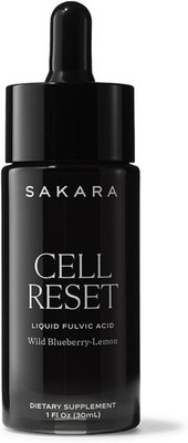 SAKARA Cell Reset ?C Liquid Fulvic Acid Complex with Wild Blueberry & Lemon | M