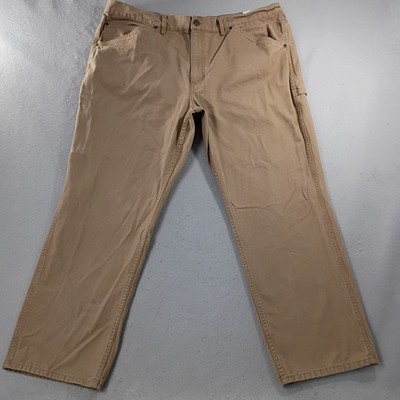 C. E. Schmidt Workwear Mens Carpenter Pants Canvas Utility Brown Size 45x31