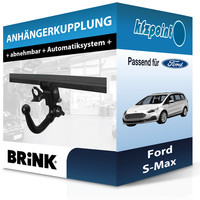 für Ford S-Max 01.2015-04.2023 Brink AnhäNgerkupplung Abnehmbar Neu