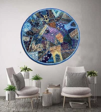 60' Wall Covering Tapestry Home Wall Hanging Patchwork Art Embroidery Xmas Gift