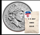 2026 Emerging Liberty Dime P & D Bag SOLD OUT @ MINT Semiquincentennial 26SDB