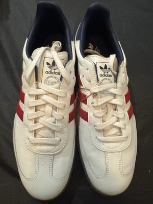 Sz 12 - adidas Samba OG Team Victory Red Night Indigo Men Casual IH4881