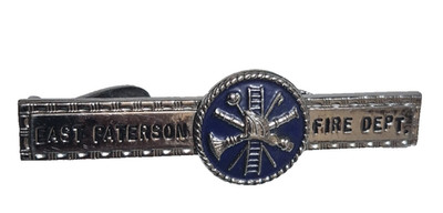 Vintage E Paterson Elmwood Park NJ Fire Dept Tie Clip Bar Firefighter Ladder Axe