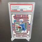 Panini Donruss Rated Rookies Throwbacks Rookie Jaxson Dart #41 PSA 9 Giants
