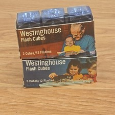 2 - Vintage Westinghouse Flash Cubes 3-Pack 24 Flashes Total New in Package